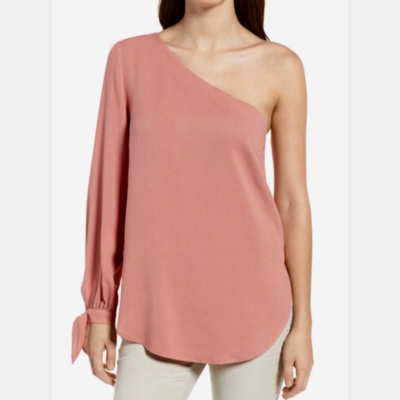 Trouve Tops - TROUVE Tie Sleeve One-Shoulder Top! Size L. 12-14